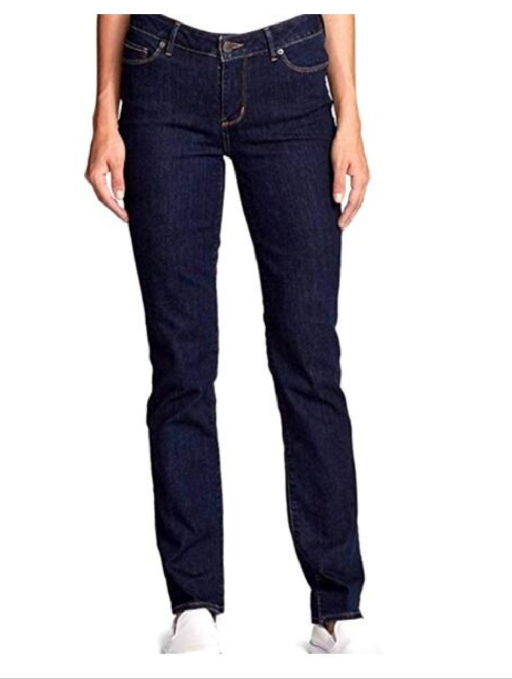 Eddie Bauer Women's Deep Indigo Straight-Leg Jeans Size 8